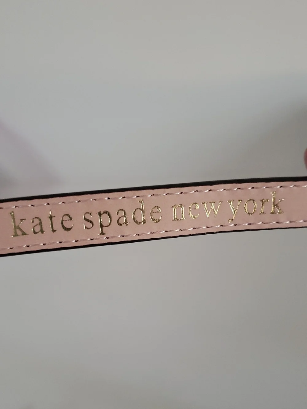 Kate Spade Bow Accent Adjustable Women's Belt in Pink and Brown, Large
